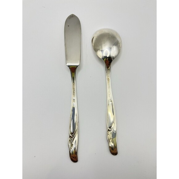 Rogers Bros Vintage SilverPlate Exquisite Int'l Silver Service for 8, 4 pc setti - Picture 7 of 16